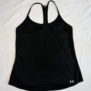Under Armour HeatGear Black Athletic Tank Top Racerback Women’s M